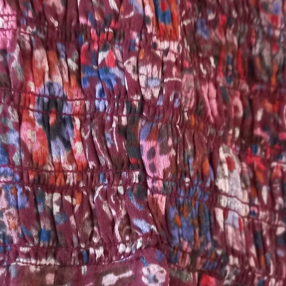 ISABEL MARANT ETOILE NWT Brigitte Plum tiered moto boho asymetrical skirt - Picture 9 of 15